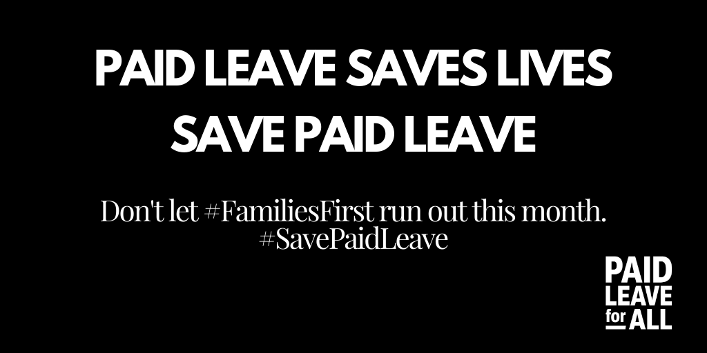 MODCAL's tweet image. .@GOPLeader we urge you to #SavePaidLeave! Extend and expand these protections in the next COVID relief package. This will protect our working families and keep not only them safe, but the workplace.