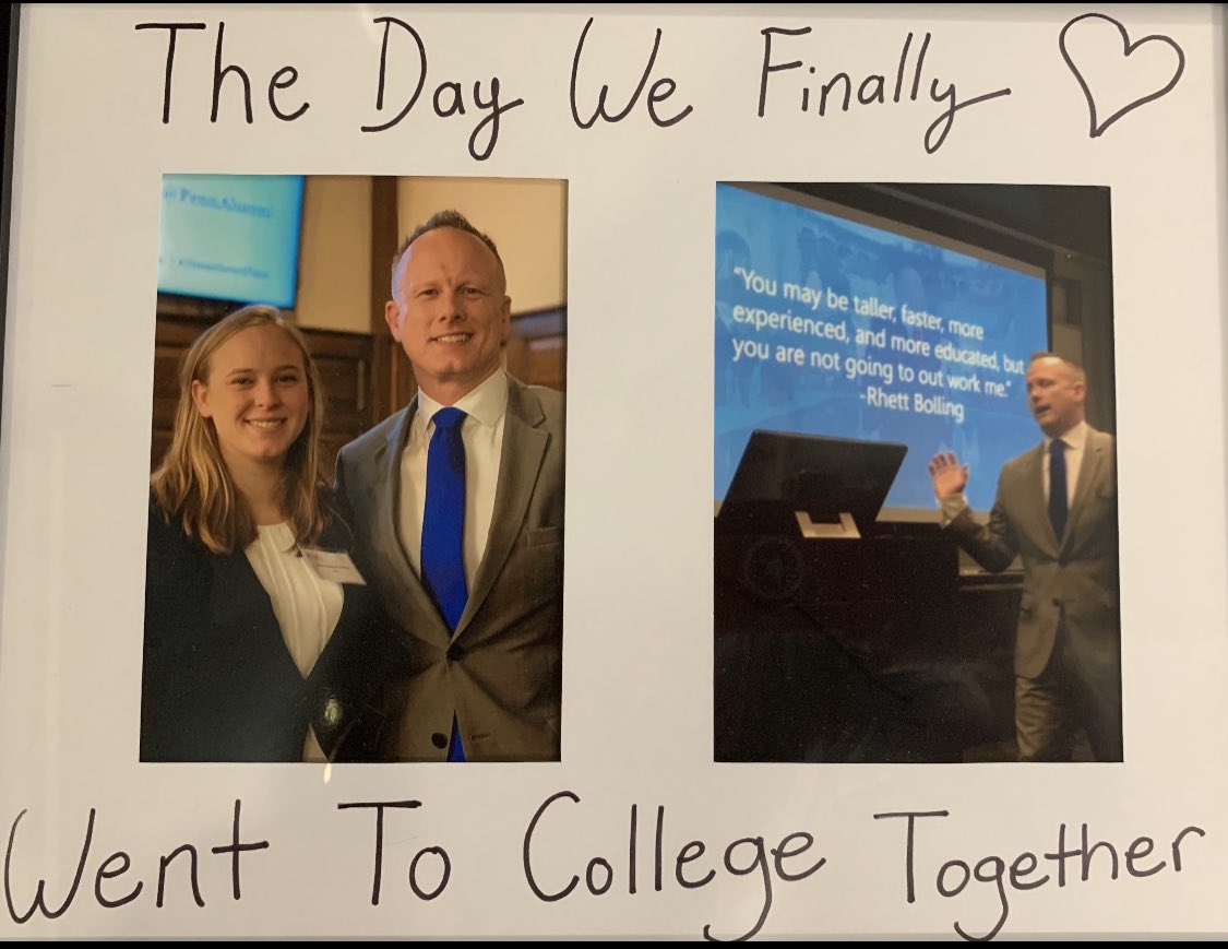 Rhett Bolling (@rhettbolling) on Twitter photo I relentlessly teased <a href="/carcarbolling/">Carlie Bolling Lambert</a> in HS, that I was going to college with her we’d be roommates. Last year, I traveled to UPENN for her birthday, watched her win an engineering award and spoke at Wharton Business School for my friend Rob. She gave me this best Xmas present. I relentlessly teased <a href="/carcarbolling/">Carlie Bolling Lambert</a> in HS, that I was going to college with her we’d be roommates. Last year, I traveled to UPENN for her birthday, watched her win an engineering award and spoke at Wharton Business School for my friend Rob. She gave me this best Xmas present.