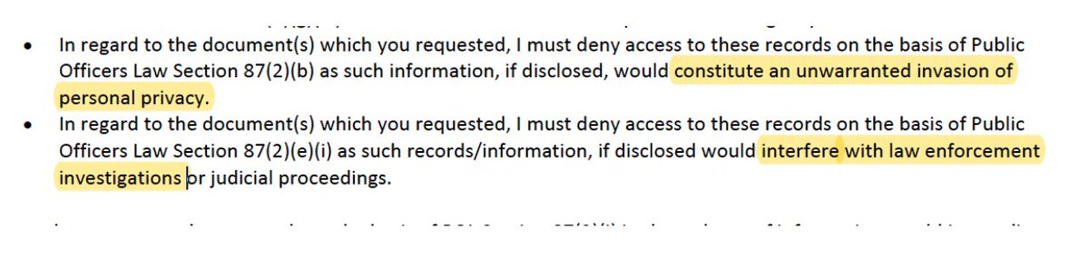 Meanwhile, the NYPD is currently fighting a lawsuit (from  @NYLPI) that demands the release of the full footage. The NYPD has said doing so would “interfere” with its investigation and be an “invasion of personal privacy.”