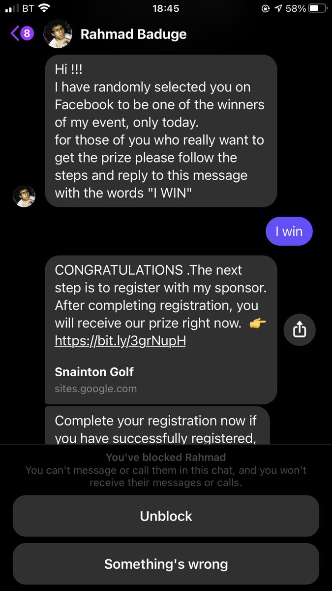 A_Clarke01's tweet photo. @SnaintonGolf This was the little **** he’s changed his profile back. https://t.co/FuKMFw3T4x