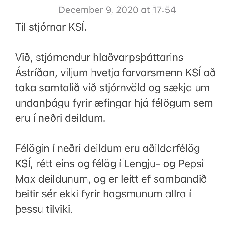 AstriPodcast's tweet photo. Yfirlýsing/áskorun frá Ástríðunni. Kíkjum svo í stúdíóið og ræðum #ástríðan https://t.co/ij6f00oWZ4