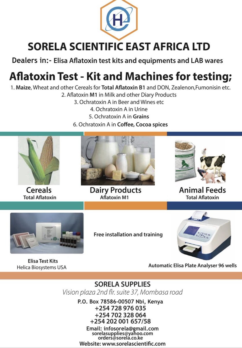 SorelaScientifc's tweet photo. Aflatoxin Testing Using Elisa!! Food safety is our motto!! https://t.co/XF7NXGoUD1