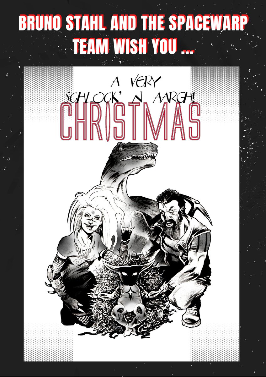 spacewarpcomic's tweet photo. A very Jurassic Punx Christmas to one and all! #babyslayer
There's still time to grab your copy of Spacewarp + signed bookplate from @GetMyComics in time for Xmas 🎄👽
https://t.co/ImT1l2K6SP https://t.co/xAVQHAaUmG