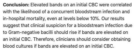 AliRaja_MD's tweet photo. #ElevatedBands as a predictor of #BloodstreamInfection & in-hospital mortality
Leon Hsueh MD, et al. @BrownMedicine
https://t.co/lwhJYocq13
American Journal #EmergencyMedicine
#Bacteremia #GramNegative https://t.co/aoGQqv25cd