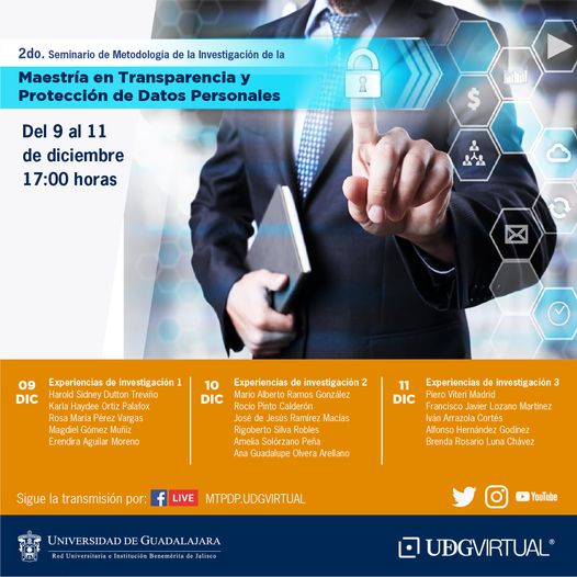 👉 Hoy, a las 17:00 horas, dará inicio la primer mesa del Seminario de Metodología de la investigación.
Sigue la transmisión #EnVivo a través del Facebook de la 
<a href="/MtpdpU/">MTPDP.UDGVIRTUAL</a> ¡No te lo pierdas!