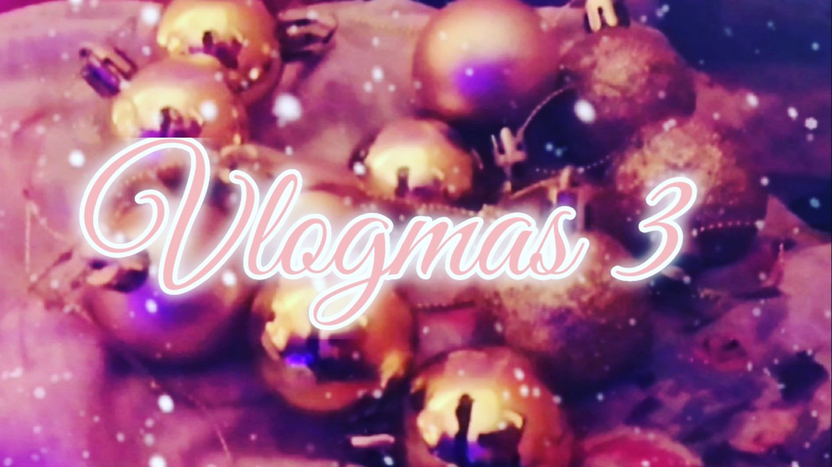 LamontLizzy's tweet photo. Vlogmas 3 will be tonight 8.30pm UK time

#newyoutuber
#newyoutubechannel
#newyoutubevideo
#newyoutubercommunity
#youtube
#youtubechannel
#youtubevlogger
#vlogger
#newyoutubevideocomingsoon
#christmas
#vlogmas
#santaclause https://t.co/HWXXS8Iug7