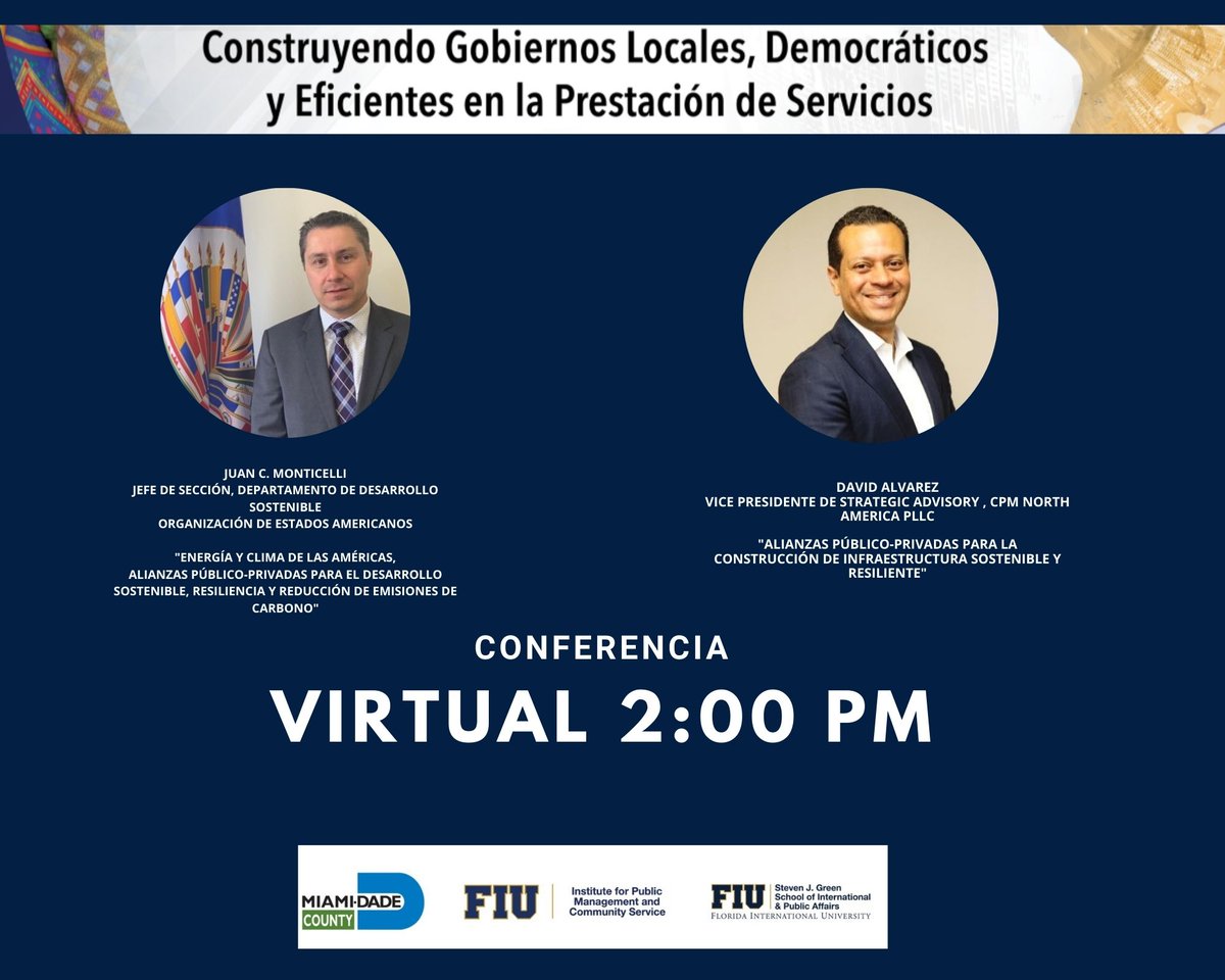 ipmcs's tweet image. &quot;The purpose of this conference is to build bridges in Latin America&quot; - Dr. Allan Rosenbaum
#ConferenciaDeAlcaldes @FIUPublicAdm @ipmcs @FIU #StrenghtLatinAmerica #Descentralization #Governance