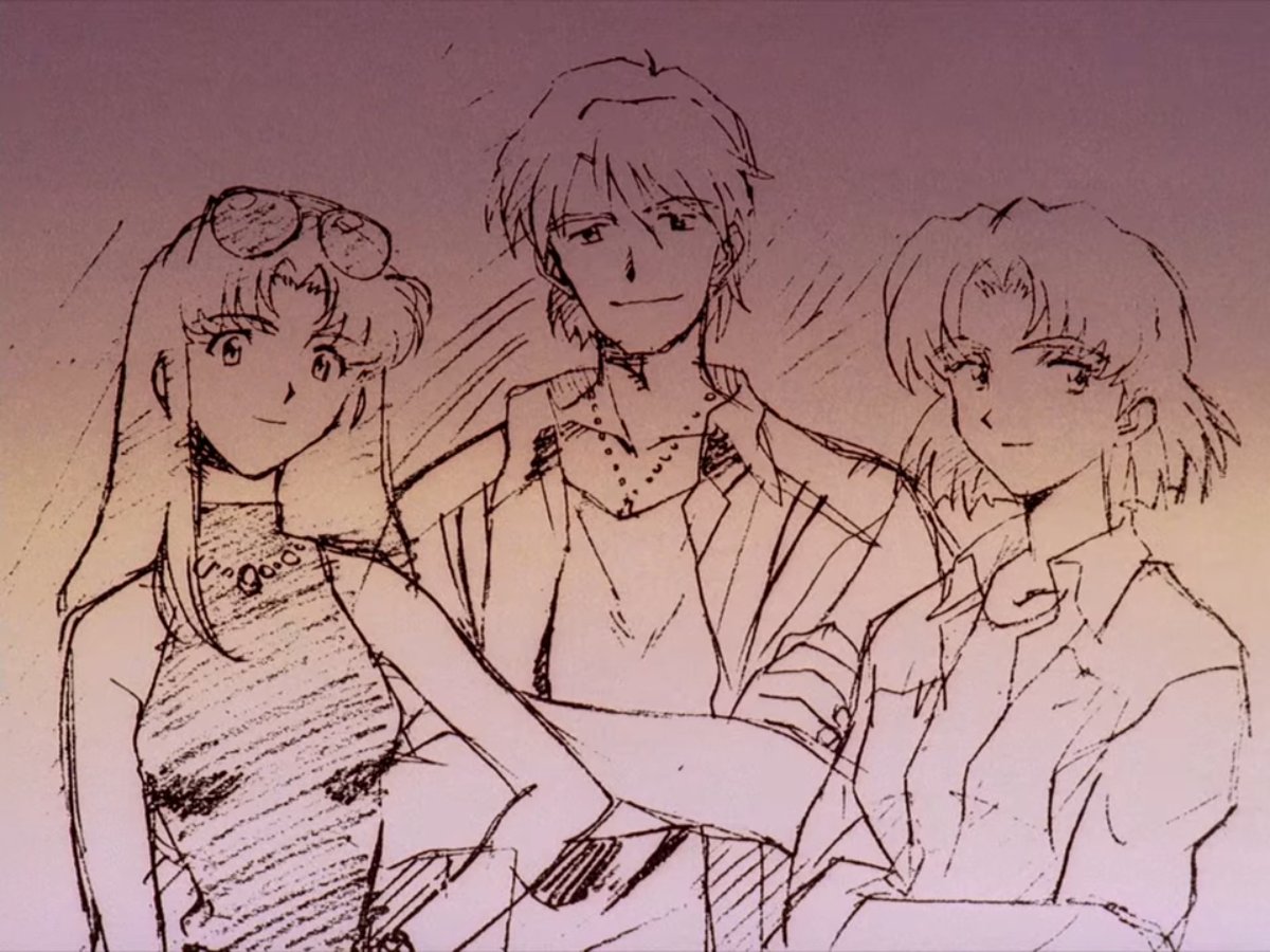 Si pour moi Kaji, n'a jamais véritablement été un ami pour Misato, c'est car malgré leur rapprochement, une certaine distance restera toujours entre eux.Par-exemple, même dans l'intimité, ils ne s'appelleront jamais par leurs prénoms, chose qu'il fait pourtant avec Ritsuko...