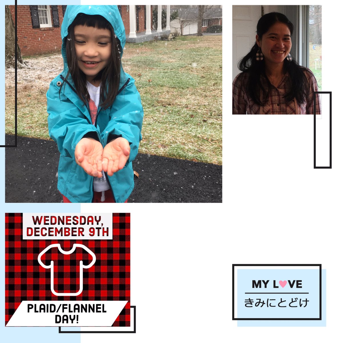 ltps_lizzyxu's tweet image. First snow ❄️  Plaid/Flannel Day in LMS #LMSspiritweek #Firstsnow Coming up...Thursday Festive Sweater Day