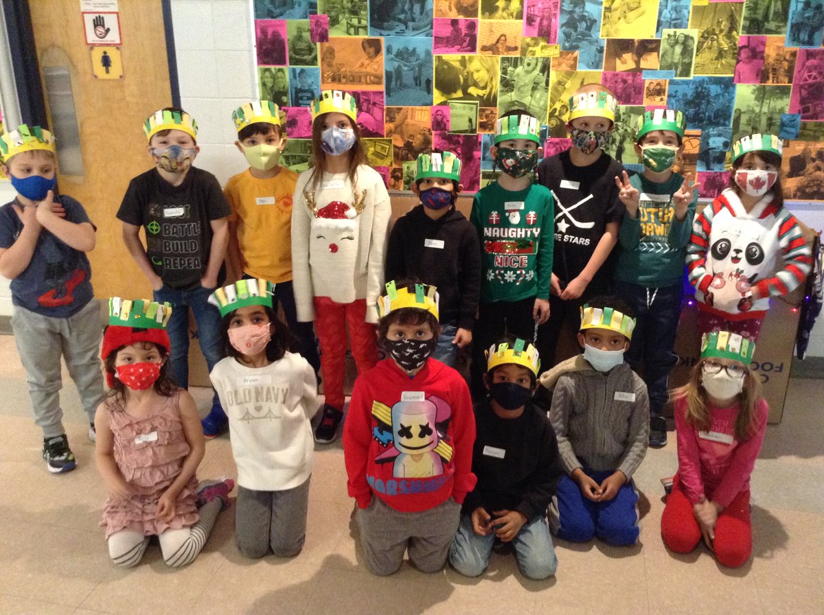 Ms_C_Dickson's tweet photo. Gr1 Art: Ms. G's class made "Season Crowns" as part of our study of the changes in nature &amp; patterning. Students had to use their fine motor skills &amp; Math patterning to create these 'crowns!' #EdgemontStrong @EdgemontCBE https://t.co/krcvtbw36k