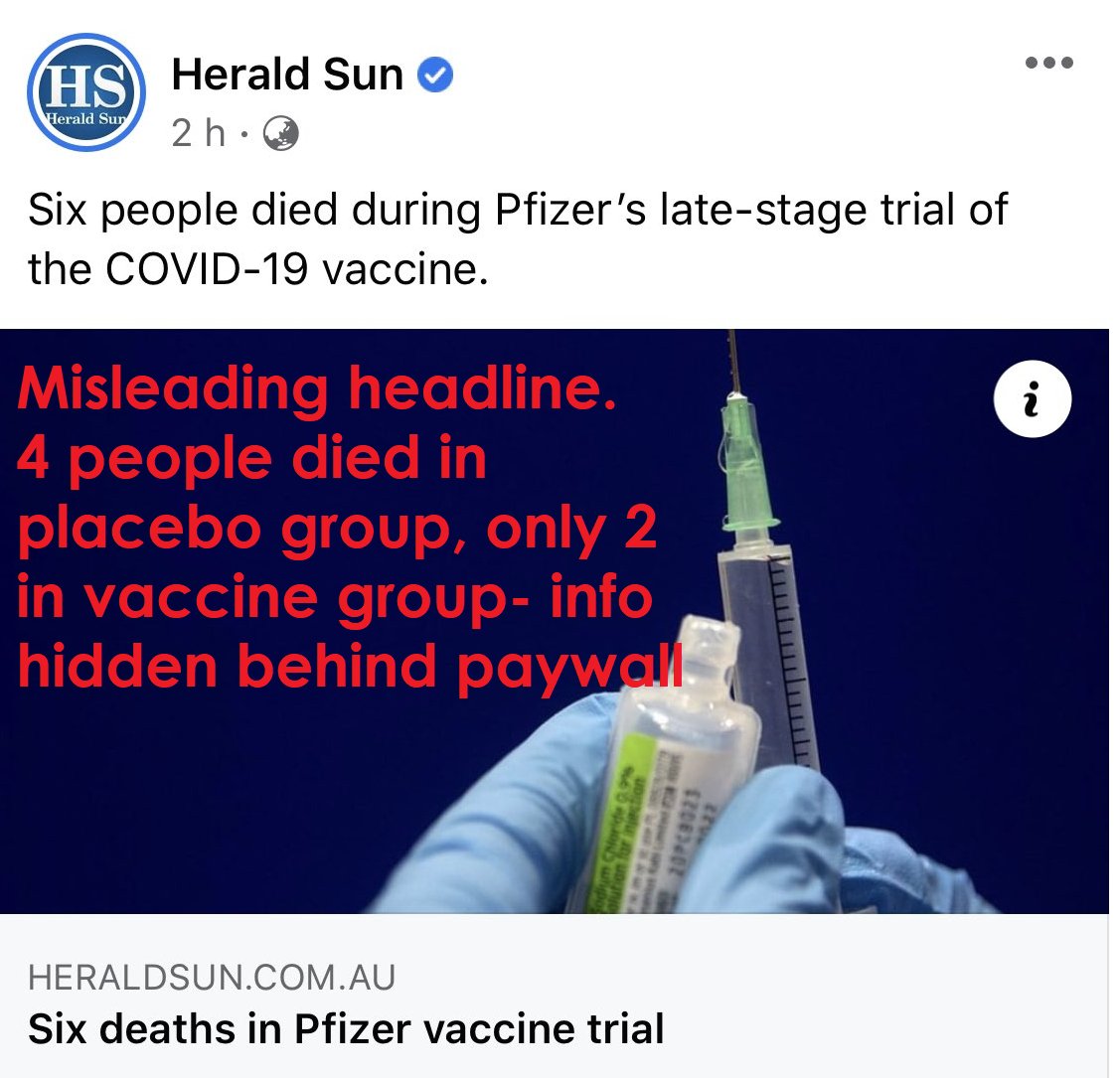 1/  I implore Australian media to pay *special* attention to headlines (like this one) about  #covid19aus vaccines over the next year. I know that well meaning, knowledgeable journalists who write the article don't always choose its headlines. If this explains such blunders..