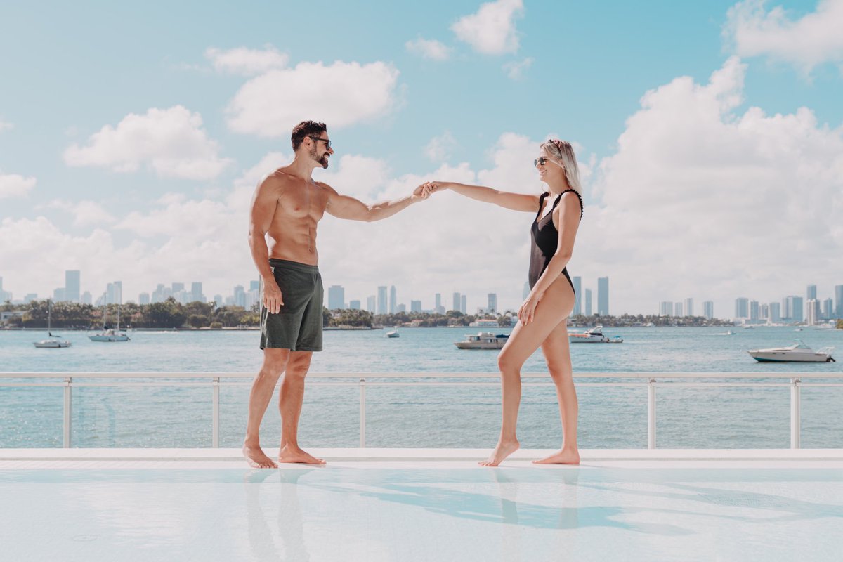 Just us two, and the ocean blues. Reconnect and relax at the Mondrian.