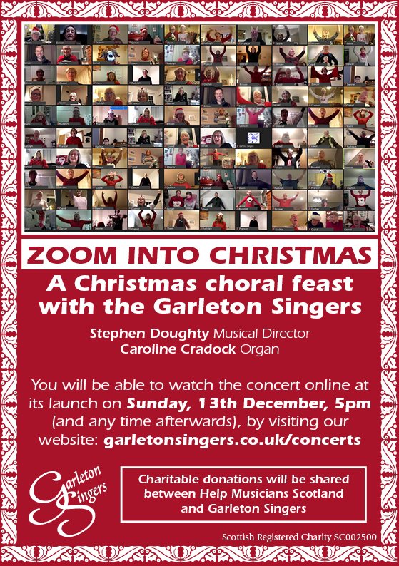 GarletonSingers's tweet image. Really looking forward to the launch of our first virtual recording this Sunday 13th Dec at 5pm. Please click on the following link to access the fruits of our efforts! Enjoy garletonsingers.co.uk/concerts