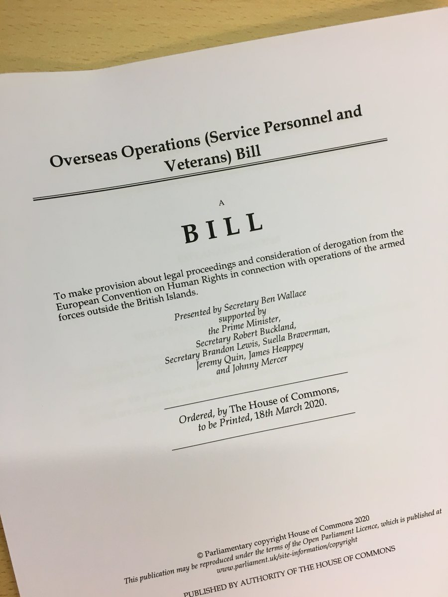 These figures demolish the argument that the  #OverseasOperationsBill is needed to end the ‘circle’ of war crimes prosecutions. War crimes and torture, along with sexual crimes, should now be exempted from the Bill’s proposed ‘triple lock’ on prosecutions after five years. /3
