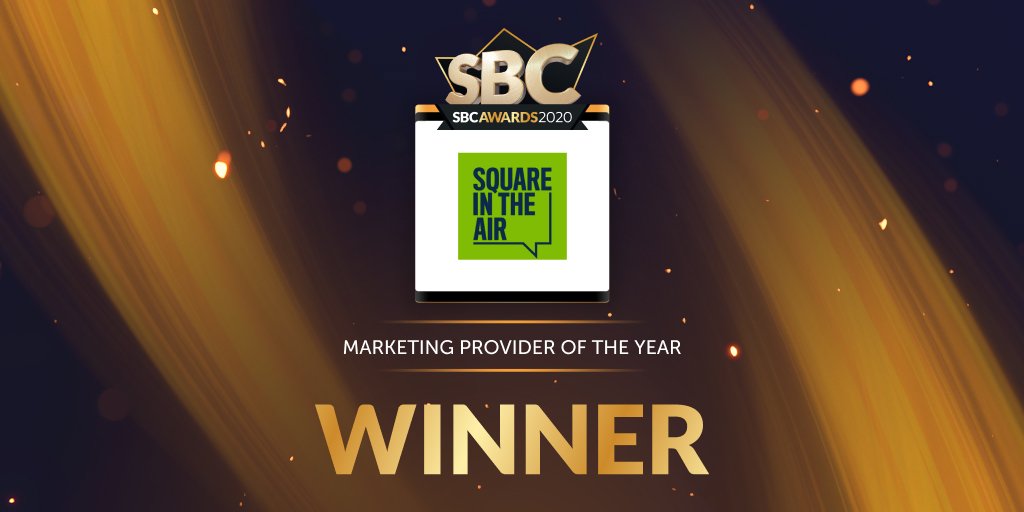 SBCGAMINGNEWS's tweet photo. Congratulations to Square in the Air!

Winners of the Marketing Provider of the Year Award.

#sbcevents #sbcawards https://t.co/fCSVNijzvj