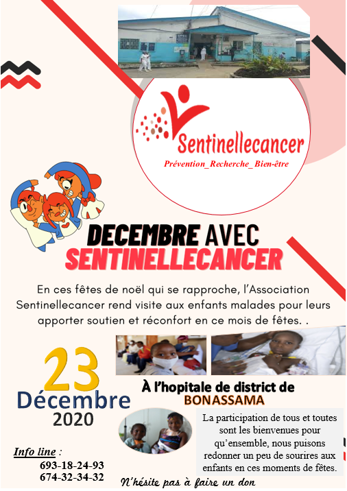 Sentinellecanc1's tweet photo. @First destination, BONASSAMA District Hospital
  Join us in this process so that together we can bring them joy this month. 
Contact : (+237)693-18-24-93 / 674-32-34-32
#solidarityforall
#ODD3
#Healthforall https://t.co/Hc7KXLjtip
