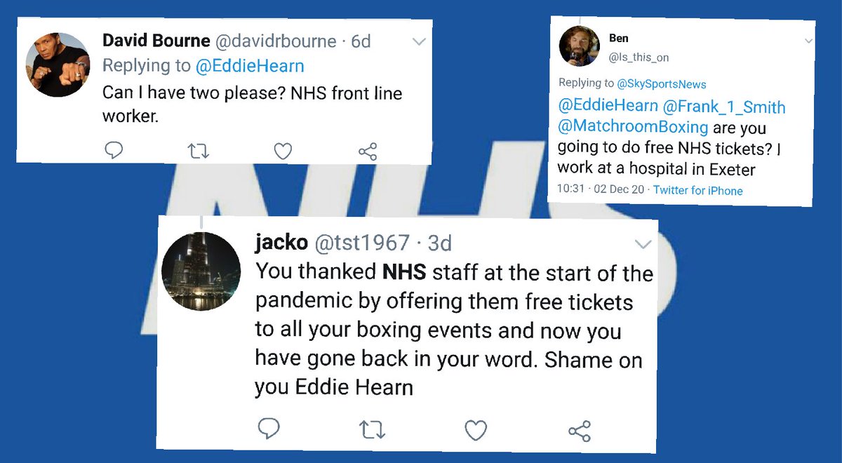 NHS workers and punters seemed a bit angry with Eddie.