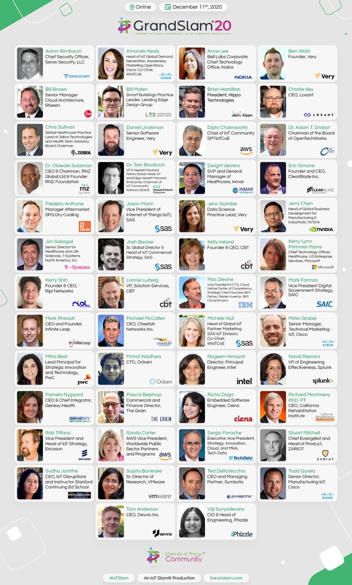 IoTchannel's tweet photo. THIS FRIDAY - IoT Grand Slam 2020 Conference, FREE!
-
👉 https://t.co/5Ye4YGeGlG
-
#IoTCommunity #IoTSlam #IoT #IIoT #IoTPL #InternetofThings #5G #Edge #AI #IoTSecurity #WIoTCoE #SPTIoTCoE #IoTCoE #IoMT #HealthcareIoT #BlockChain #Analytics #EdgeData #AIoT #DiversityofThought https://t.co/h0W0frpcN3