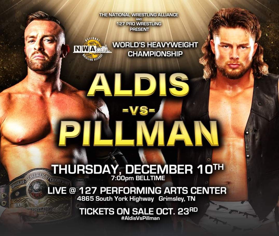 TOMORROW NIGHT, <a href="/127prowrestling/">127 Pro Wrestling</a> and the National Wrestling Alliance present <a href="/RealNickAldis/">Nick Aldis</a> vs <a href="/FlyinBrianJr/">glo</a> for the #TenPoundsOfGold!

Visit eventbrite.com/e/127-pro-wres… for tickets!
