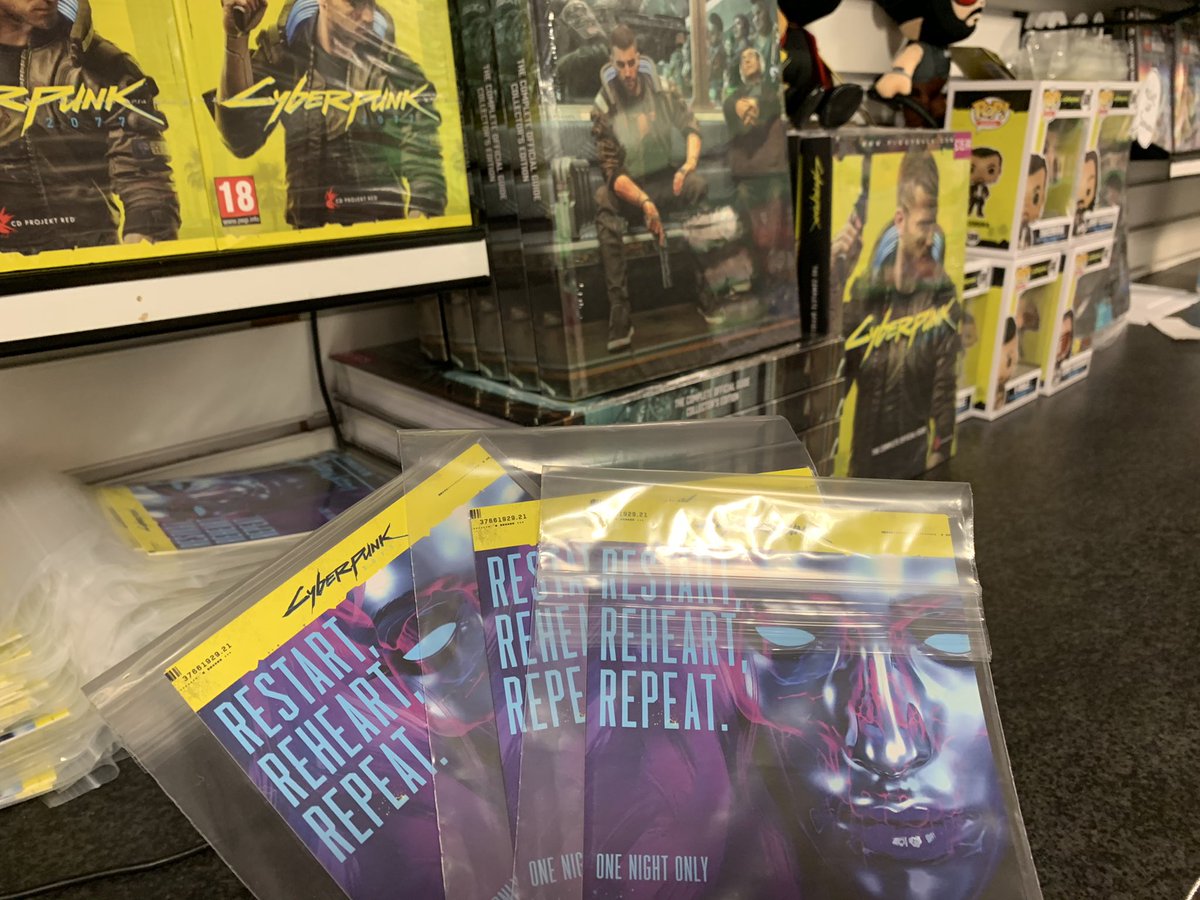 GAMESurreyQuays's tweet photo. Don’t forget to pickup your GAME Exclusive post cards!
#Cyberpunk2077 #GAMEExclusive https://t.co/P2t1jzv0GG
