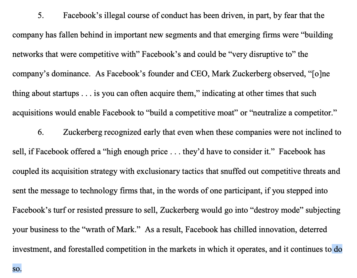 "Facebook are thugs who've been begging for an antitrust suit."