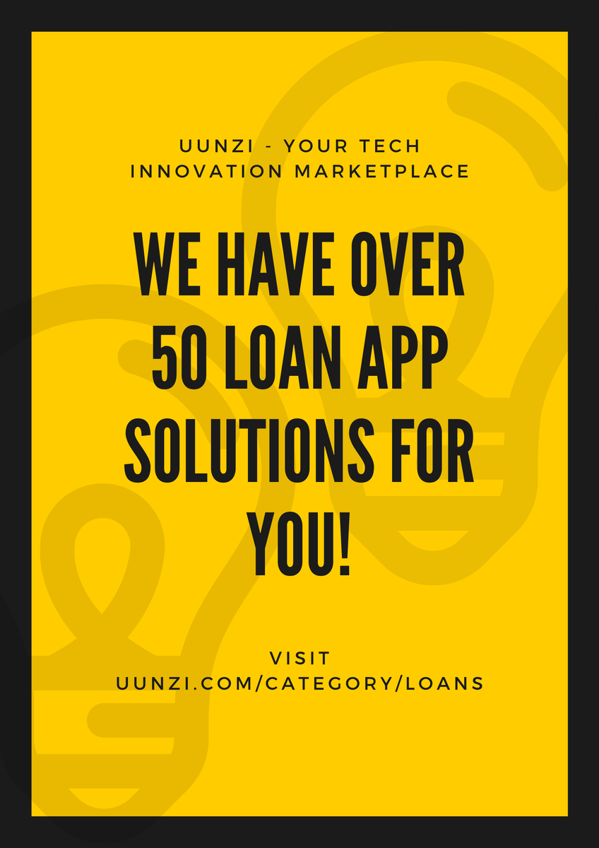 Pata loan chap! chap!
We have made it easier for you to access both personal and business loans!
To access these services for free, visit uunzi.com/category/Loans
#loan #loanapp