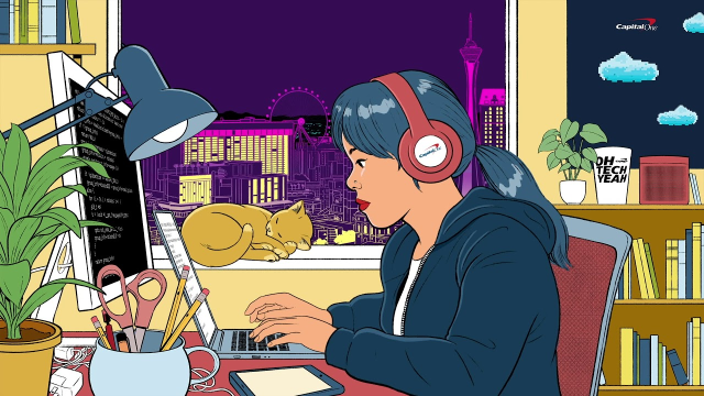 muralibala's tweet photo. Newest #lofi playlist to jam to while I’m working, commissioned exclusively for #reInvent by @CapitalOneTech! https://t.co/GN7kuEoYGT https://t.co/eyhlpPyI9R