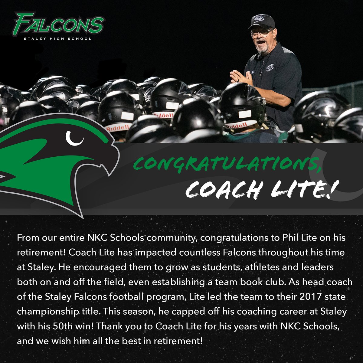 Thank you, Coach Lite!