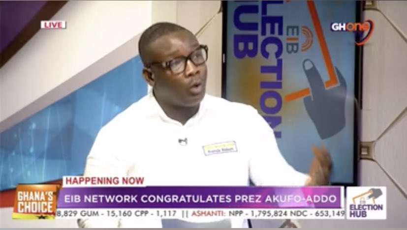 ghonetv's tweet photo. EIB Network Congratulates @NAkufoAddo on His Victory in the 2020 Presidential Election
#EIBElectionHub #RushForPeace https://t.co/2qhcxaPgTZ