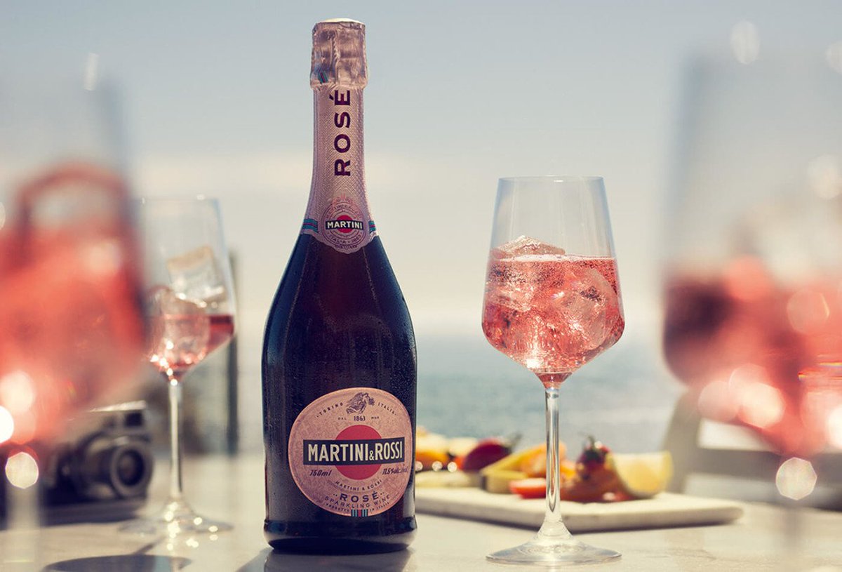 Hints of citrus, sage, elder and peach make this Martini &amp; Rossi Rose something special 🌹 Come grab a bottle of this delicious sparkling wine for only $11.99!