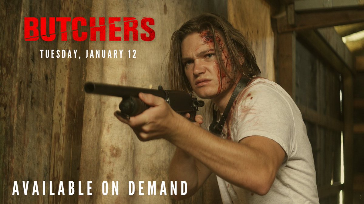 RedHound_Films's tweet photo. @_MovieGasm included BUTCHER in their 'New Movie Trailers for December' Youtube video. 

BUTCHERS-- Arrives in select theaters and VOD platforms January 12, 2021. Until then....rest in pieces. 

Directed by: @adrianlangley
------
https://t.co/fW1ilVlStV https://t.co/nmRexXHmtC