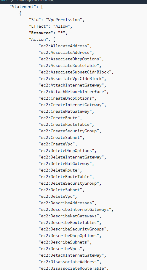 And it's a *lot* of permissions. Basically full access to VPC configuration, a bunch of service catalog stuff...not things you just want to hand over in your Org mgmt account. Ever.
