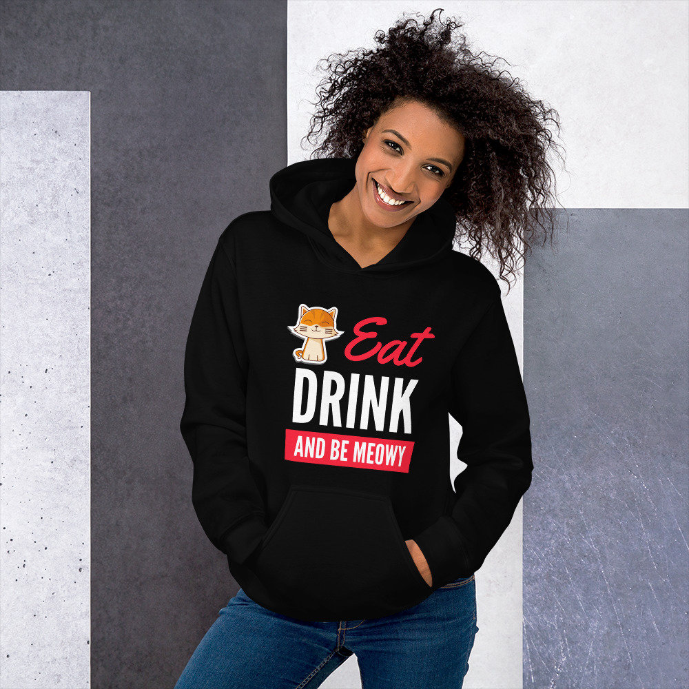 Excited to share the latest addition to my #etsy shop: Eat, Drink, and Be Meowy Heavy Blend Hoodie etsy.me/34fhNLN #streetwear #christmaspresent #eatdrinkbemeowy #catloverhoodie #meowycathoodie #funkittyhoodie #womenpulloverhoodi #funnycathoodie #warmcathoodie