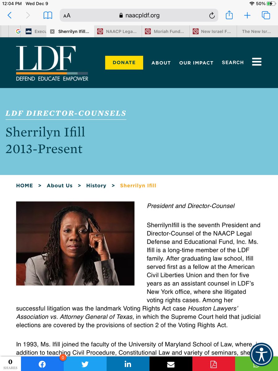 Meet Sherrilyn Ifill...Link:  https://www.naacpldf.org/about/history/sherrilyn-ifill/