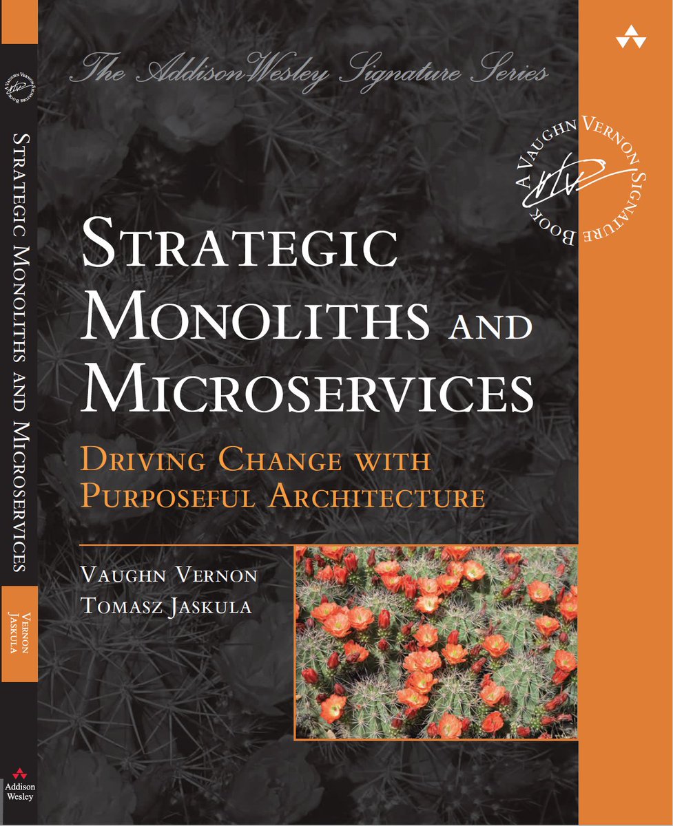 VaughnVernon's tweet image. My Vaughn Vernon Signature Series cover design is finalized. The series theme is based on organic systems and techniques. All cover images fit that.

Here&apos;s the cover (comp, not final) of the book by @tjaskula and me.

A cactus is prickly and beautiful, parts large and small. 1/4