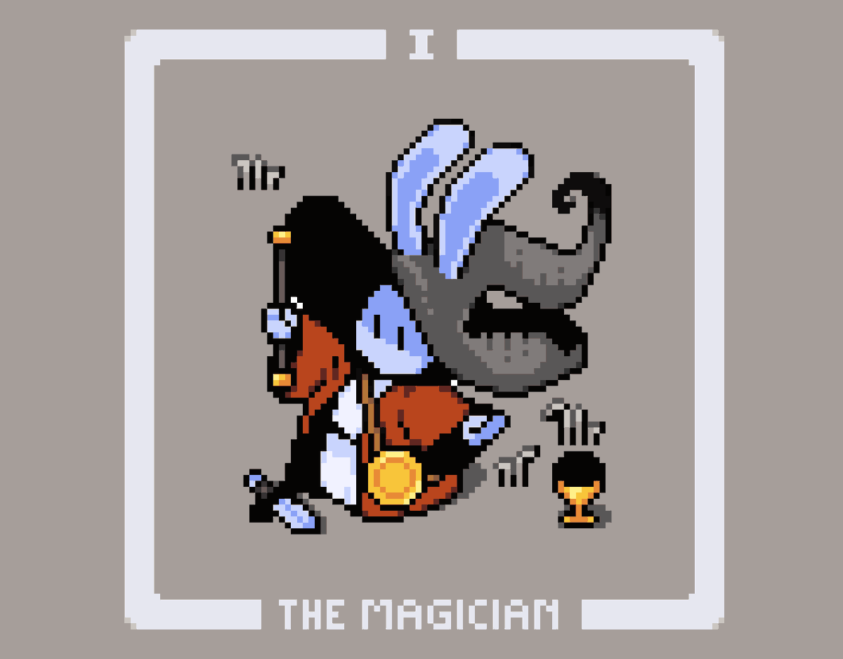 yuunbot's tweet photo. The Magician
#magician #pixel_dailies  #ドット絵 #pixelart https://t.co/tZCbnwL1Sp