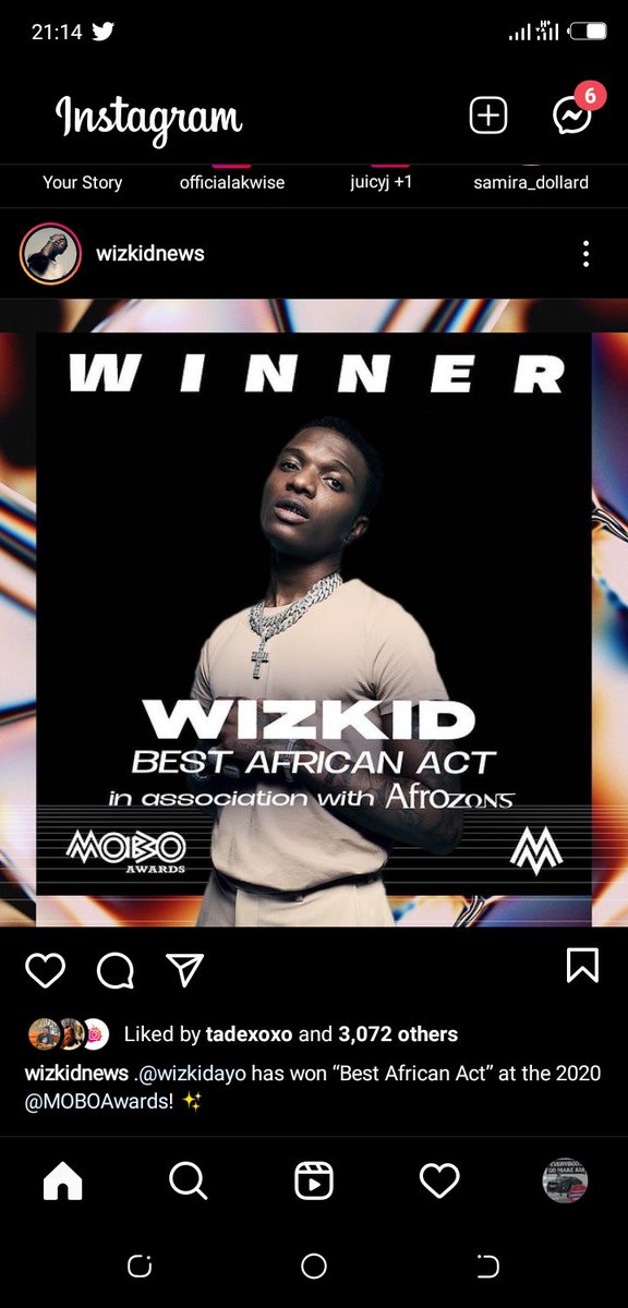 106Hycient's tweet photo. @davido @DMWPatiala @Peruzzi @Dremodrizzy @chef @DavidOFakayode @wizkidayo @WizkidSource 
I just want you to know that winning award is by grace, no wonder adeleke lost election
#Burnaboy #DareDremo #30BG #BetkingxCuppy #MaltaGuinnessAt30 #MadeinLagos #30BG #Awards https://t.co/sOIVfAmc9Q