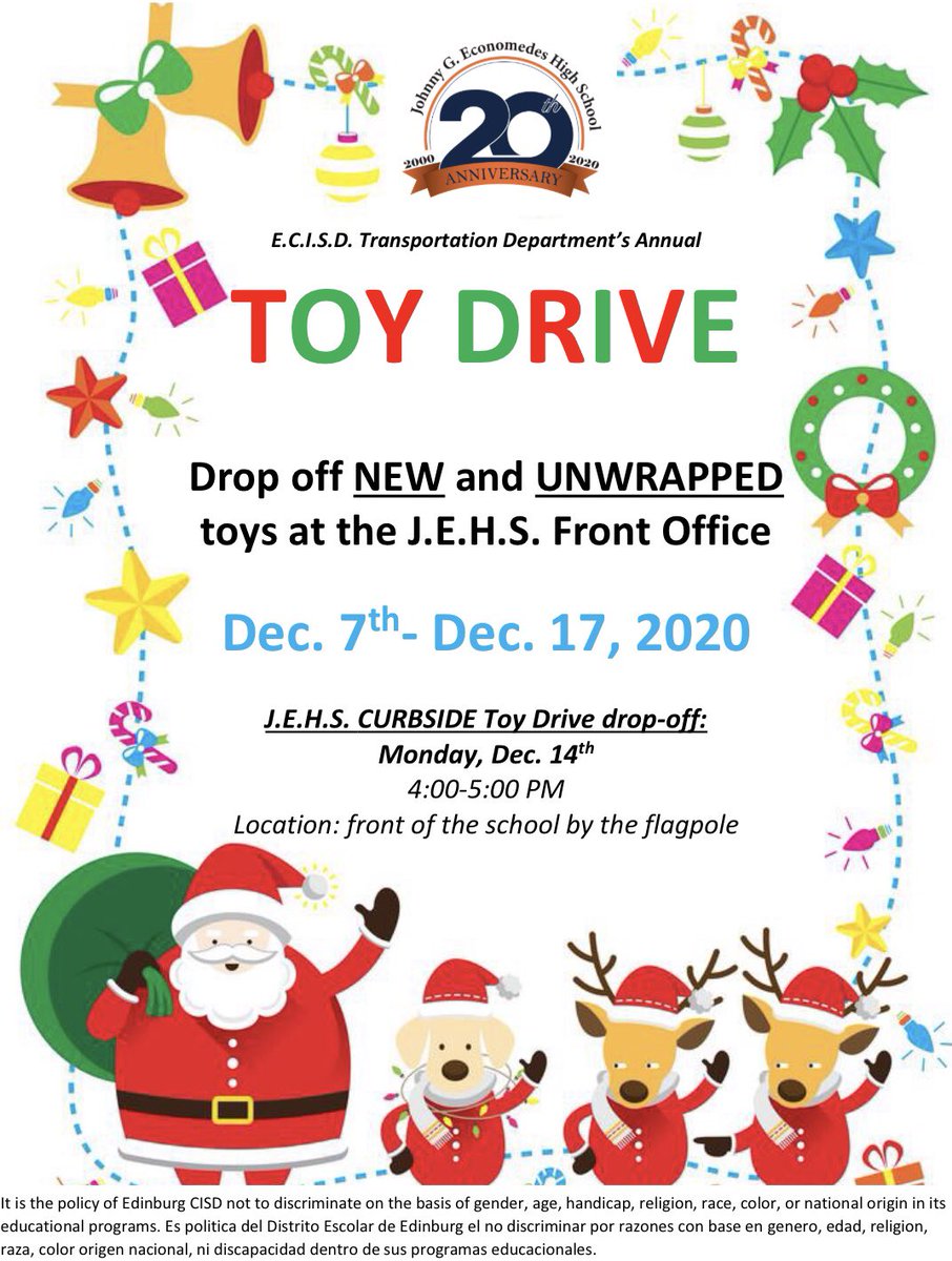 economedes_hs's tweet photo. Attention Jaguars!!! 🎄🧡💙🧸 https://t.co/1zQj1oxPYN