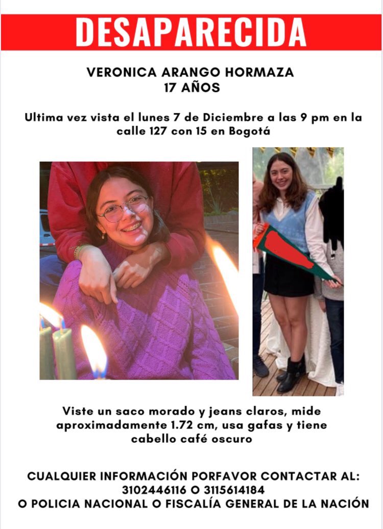 JoseGuarnizoA's tweet photo. 🚨 Amigos, ayúdenme a compartir esta información en sus redes y con sus contactos. Y que aparezca sana y salva 🙏🏼 🚨 https://t.co/hTtjCnJGcq