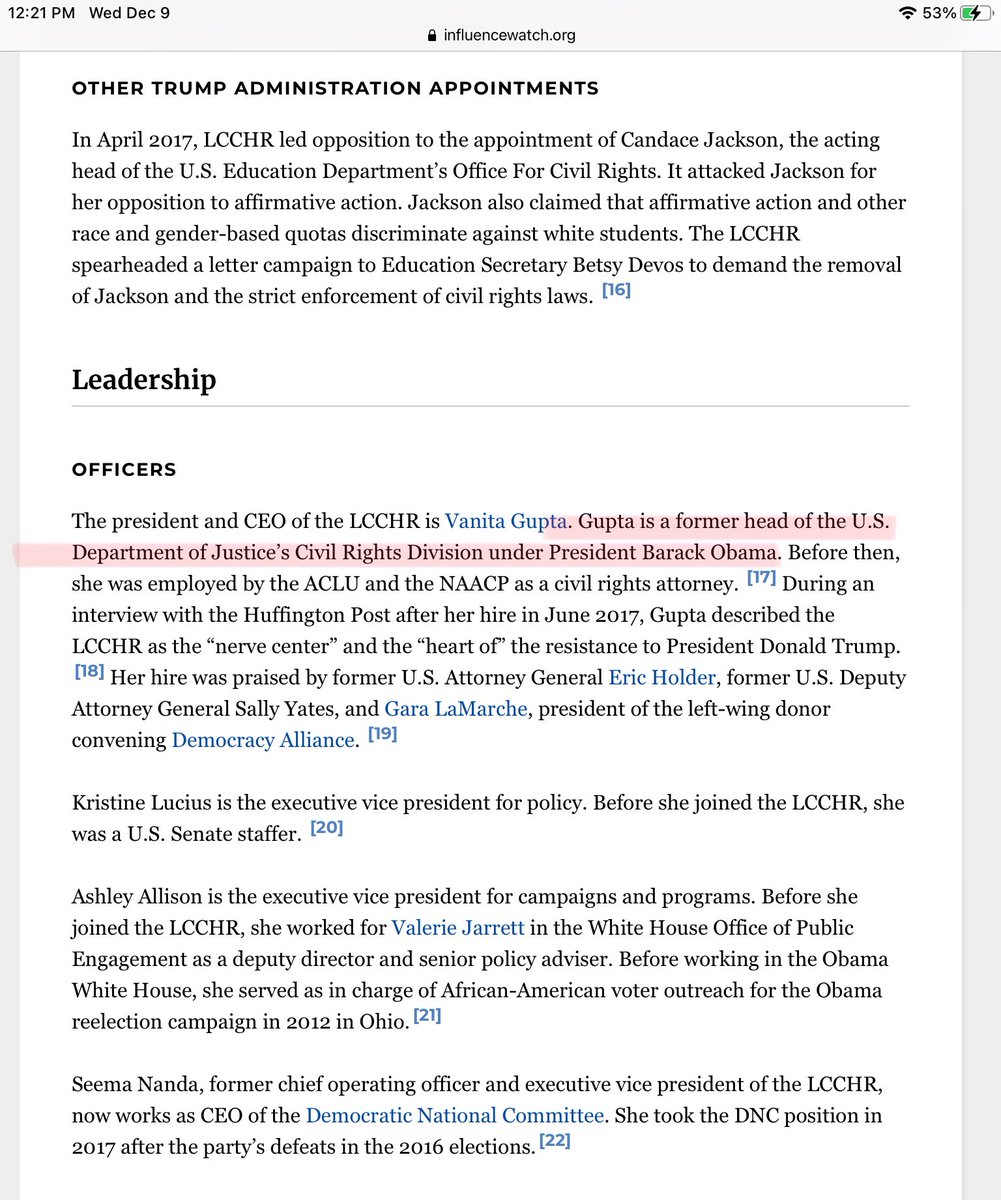 This organization is no joke...Link:  https://www.influencewatch.org/non-profit/leadership-conference-on-civil-human-rights-lcchr/