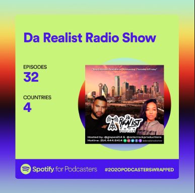 Join Thousands of Listeners We Have In  4Countries. <a href="/DaRealistShow/">Da Realist Show on Podcast</a> on #spotify Hosted By: <a href="/glopez214/">George Lopez DTX 🇨🇱</a> &amp; <a href="/zstarrock_/">Zalika Zstar Thomas</a>