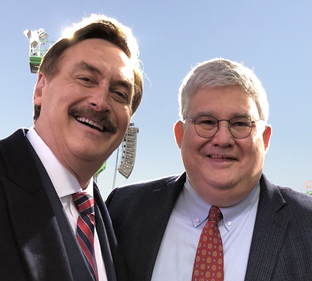 DavidShafer's tweet photo. Things moving fast but it was great seeing ⁦@realMikeLindell⁩ this weekend in Valdosta to help ⁦@realDonaldTrump⁩ campaign for ⁦@KLoeffler⁩ and @PerdueSenate. https://t.co/2Dyh99QHHN