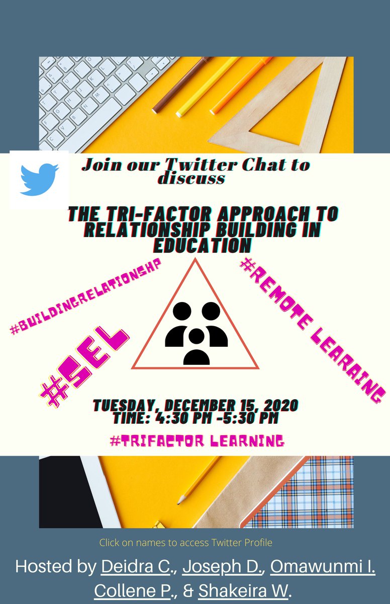Join us as we discuss The Tri-Factor Approach #trifactorlearning #SEL #remotelearning <a href="/ColleenPerez30/">Colleen Perez</a> <a href="/DrLRepollet/">Dr. Lamont Repollet</a> <a href="/NPSvoices/">Newark Board of Education</a> @holleybeau <a href="/KDS116/">KSH</a> <a href="/HartComplexMC/">MeAndMyMediaCenter</a> <a href="/IyohaOmawunmi/">omawunmi iyoha</a> <a href="/MrsPort93231024/">Mrs. Porter</a> <a href="/kevcox73/">Kevin Cox</a> <a href="/hoges_sr/">Daron</a> @nancyravaiolli <a href="/epsBOARD/">Elizabeth Public Schools</a> <a href="/EOSDCurriculum/">East Orange School District StaffDev</a>