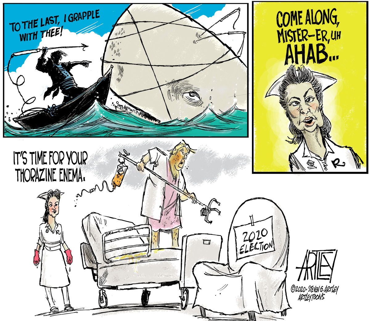 artleytoons's tweet photo. My recent cartoon #PresidentElectBiden #TrumpIsLosing #Election2020 @MaggieJordanACN
@ProjectLincoln #TrumpMath @MarkWarner @timkaine #georgiarecount https://t.co/8hjzocVYRd