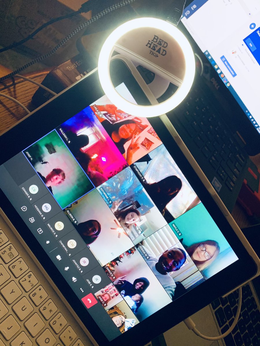 Day one of distance learning done! So proud of these kiddos + their willingness to work hard + push through adversity. Love + miss them oh so much! ❤️💙⚡️🤞🏼 <a href="/OMS_Chargers/">Oakland Middle School</a> #weoverme #chargerstrong #wallickswarriors 💪🏼