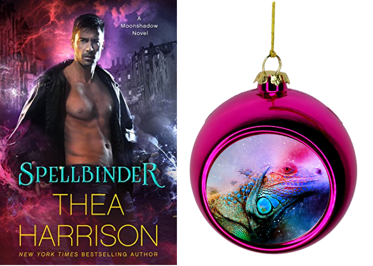 Spellbinder by  @TheaHarrison  #RomanceCoversAsEd note: I wanted a dragon book to go with this but couldn't find one in the right color palette. I think this works great, though.29/30/repost