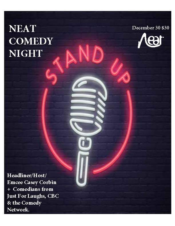 Stand up comedy live in person, socially distanced 50 capacity show! Tickets on sale now @CaseyCorbin