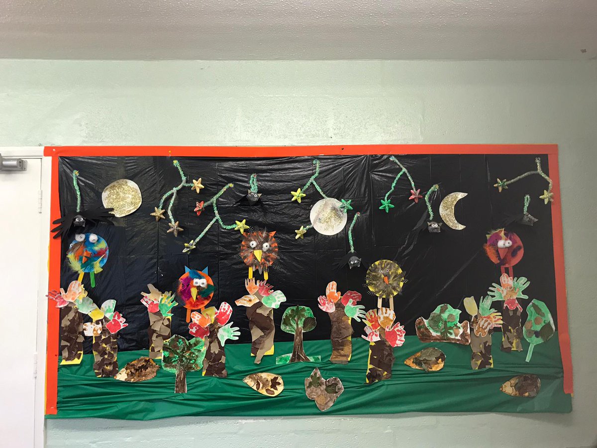 Dyma arddangosfa o rhai o’r gweithgareddau rydym wedi gwneud o dan y thema ‘Hydref’. 

Here’s a display of some of the activities we have done on the theme ‘Autumn’. 
#mudiadmeithrin