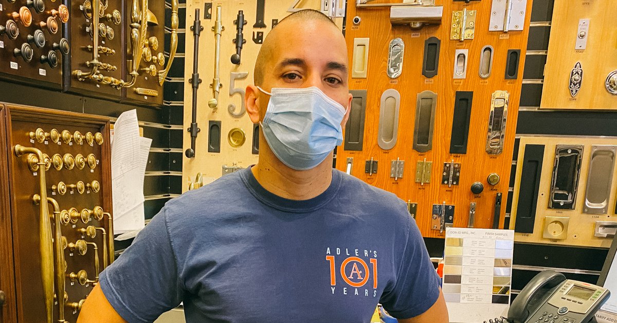 adlersri's tweet photo. Adler's 101: Romie began his career at Adler’s in the shipping &amp; receiving department 21 years ago &amp; now he manages the decorative hardware department. His favorite product is the Soko line of decorative hardware.
.
#adlersri #adlersdesigncenter #adlershardware #hardwarestore https://t.co/MZJUzV8vMb