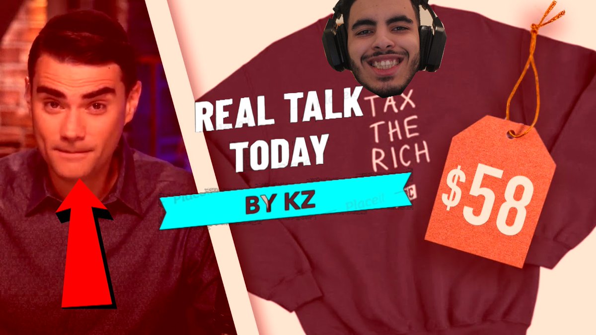 RTTMedia's tweet photo. MY NEW VIDEO IS OUT NOW!!! 

RTT: BEN SHAPIRO HATES SOCIALIST SWEATSHIRTS! Shapiro DIGS at AOC for "T... https://t.co/PUGwjCA1Ff via @YouTube https://t.co/By0x3zNXCo
